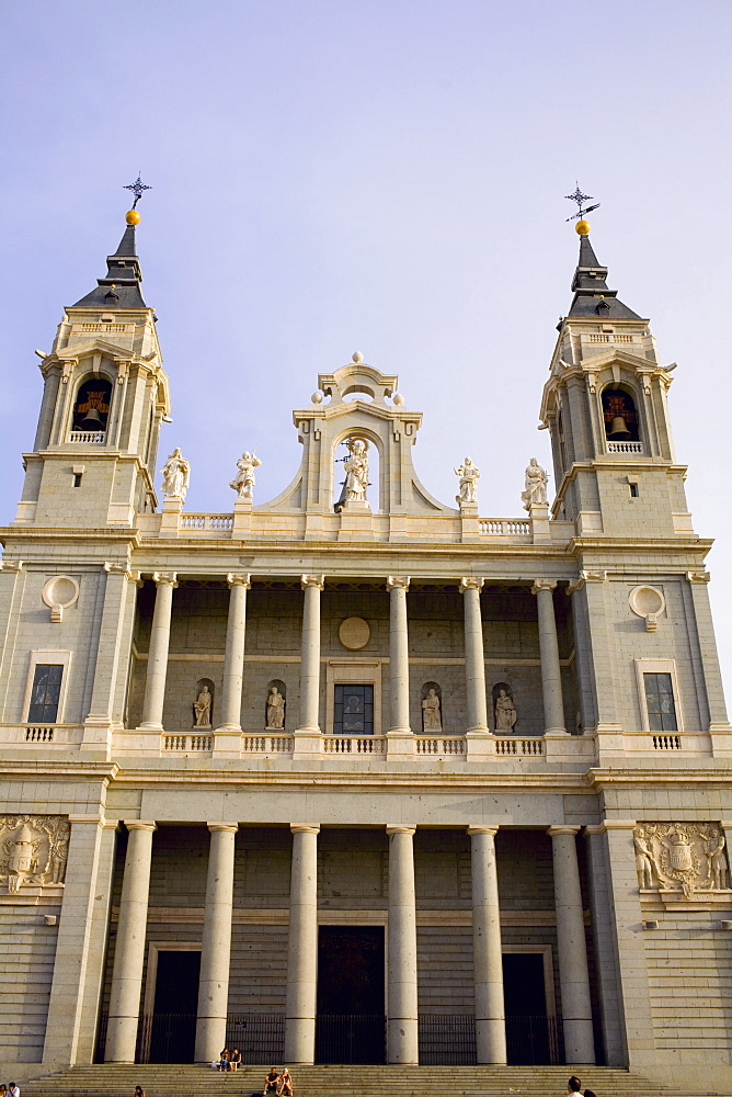 Low angle view of a cathedral, Royal Cathedral, Madrid, Spain