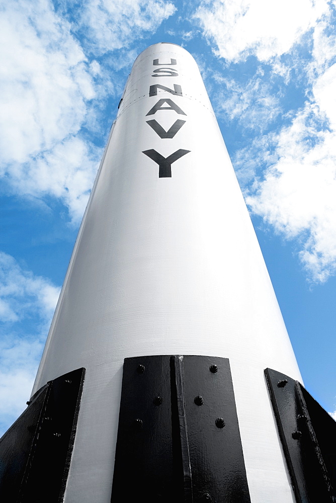 Low angle view of a US navy missile, Pearl Harbor, Honolulu, Oahu, Hawaii Islands, USA