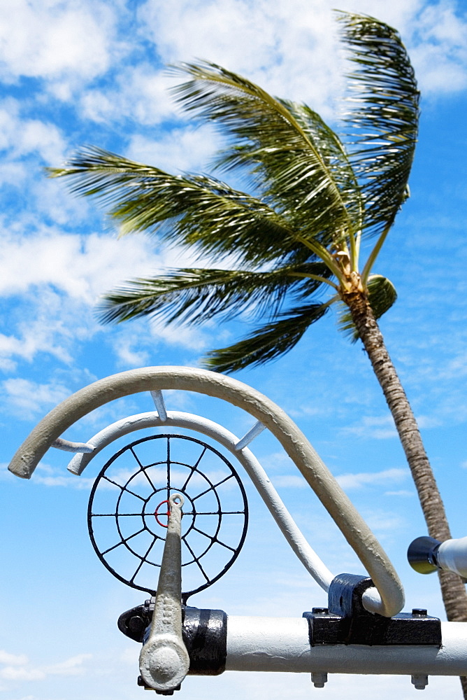 Target structure on a harbor, Pearl Harbor, Honolulu, Oahu, Hawaii Islands, USA