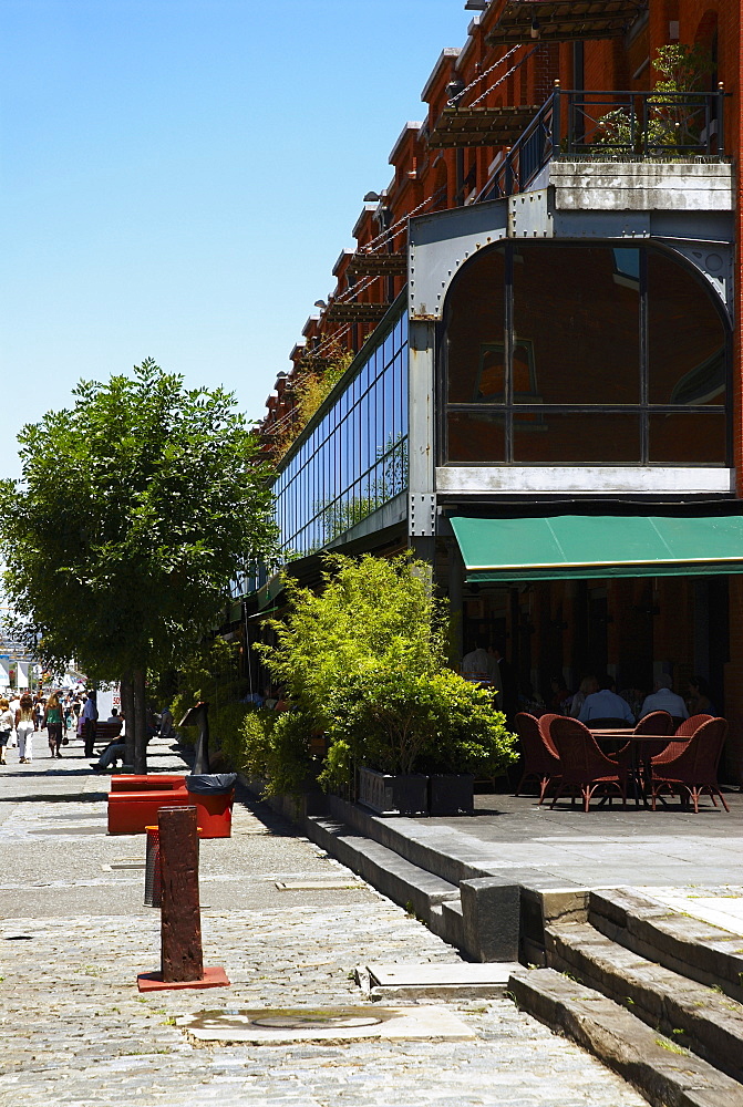 Building at the roadside, Puerto Madero, Buenos Aires, Argentina