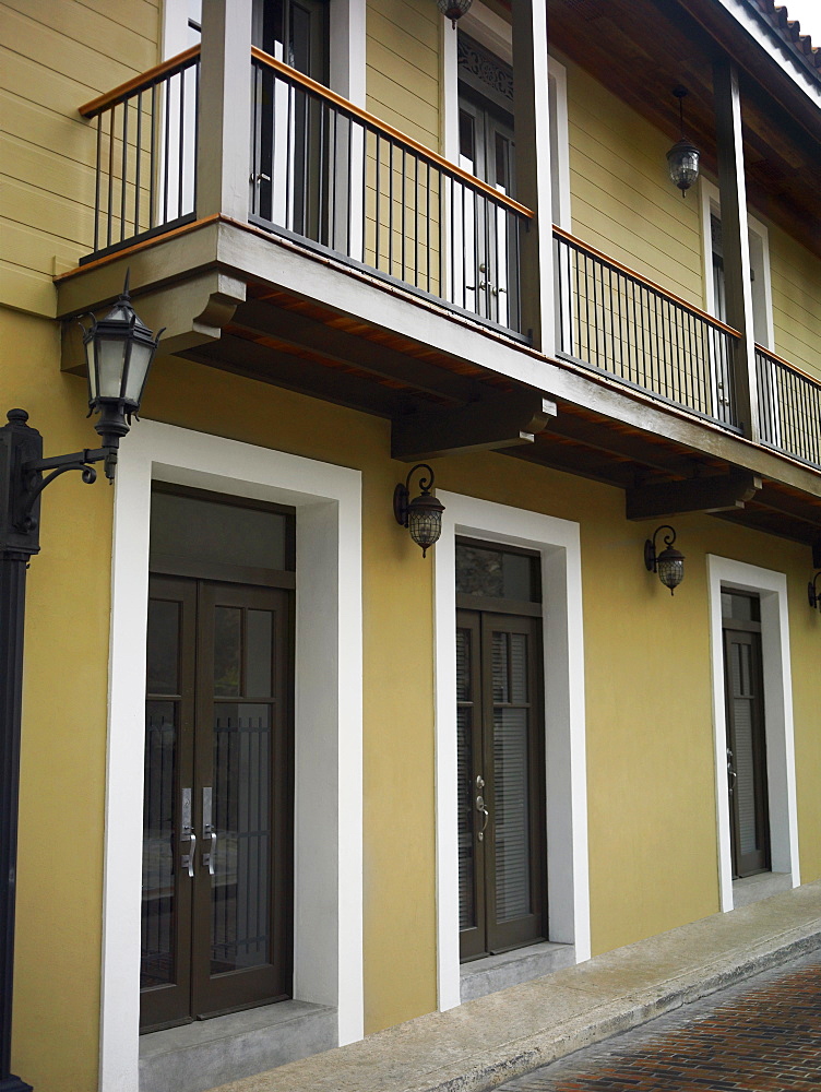 Closed doors of a building, Old Panama, Panama City, Panama