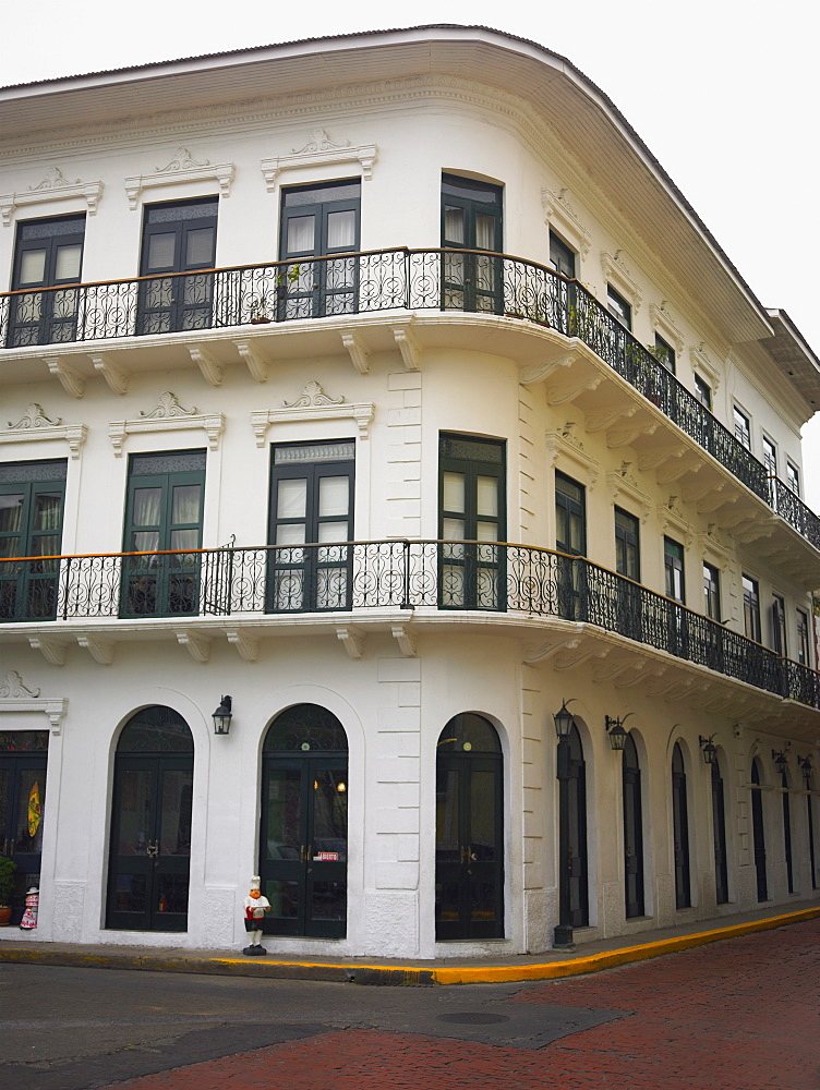 Low angle view of a building in a city, Old Panama, Panama City, Panama