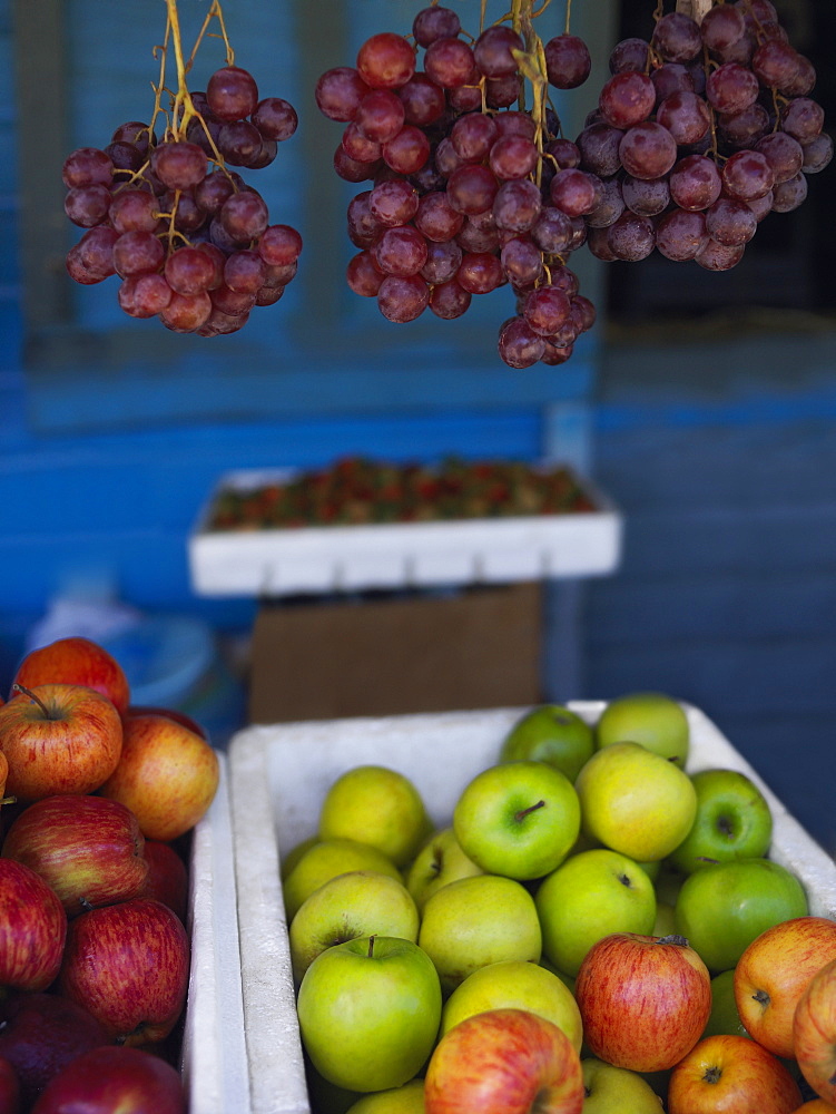 Fruits at a market stall, Providencia, Providencia y Santa Catalina, San Andres y Providencia Department, Colombia