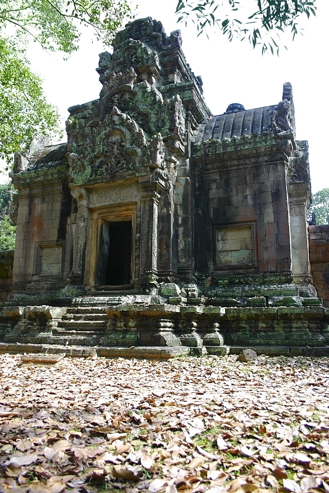 Facade of a temple, Angkor Wat, Siem Reap, Cambodia