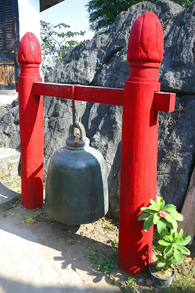 Close-up of a bell, Vientiane, Laos