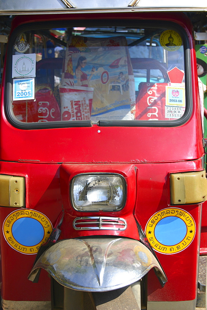 Close-up of a jinrikisha, Luang Prabang, Laos