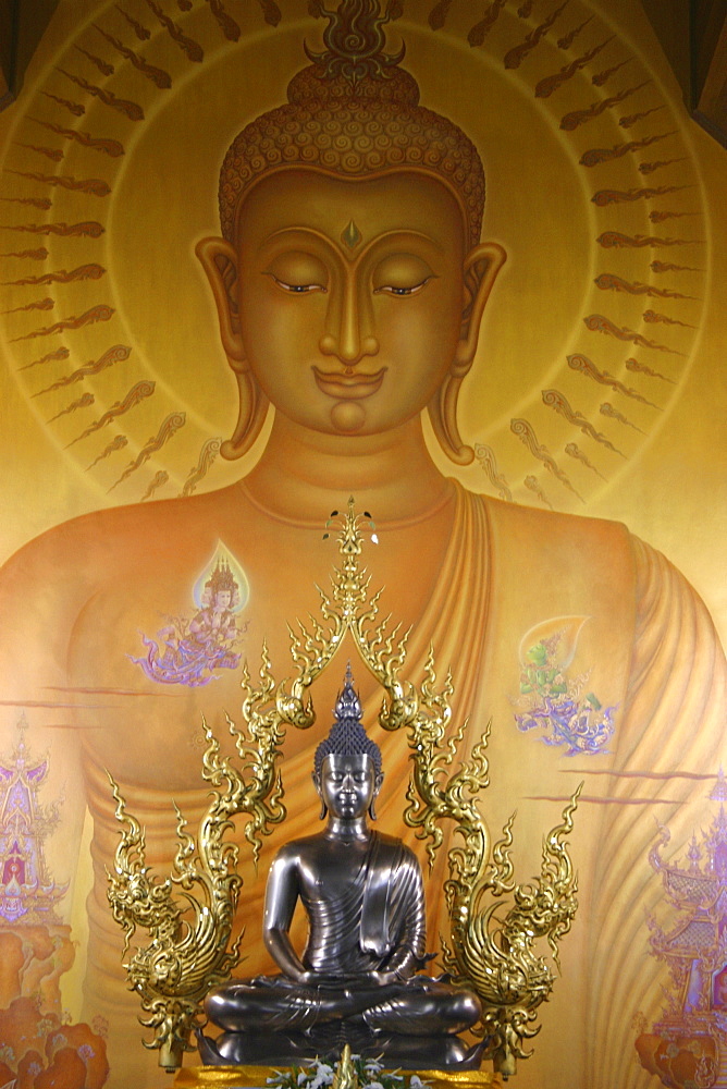 Close-up of a statue of Buddha, Chiang Khong, Thailand