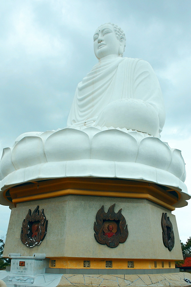 Low angle view of a statue of Buddha, Long Song Temple, Nha Trang, Vietnam