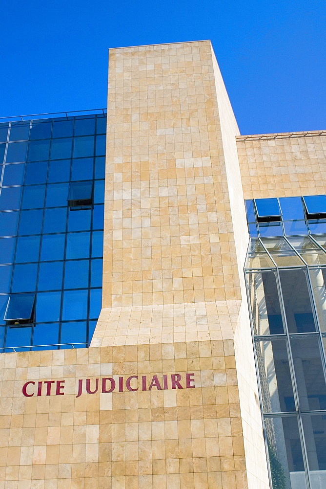 Low angle view of a building, Cite Judiciaire, Le Mans, France