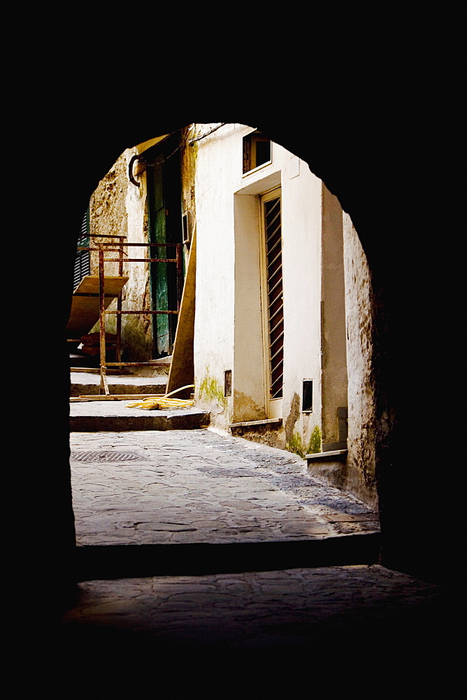 Archway of a building, Sorrento, Sorrentine Peninsula, Naples Province, Campania, Italy