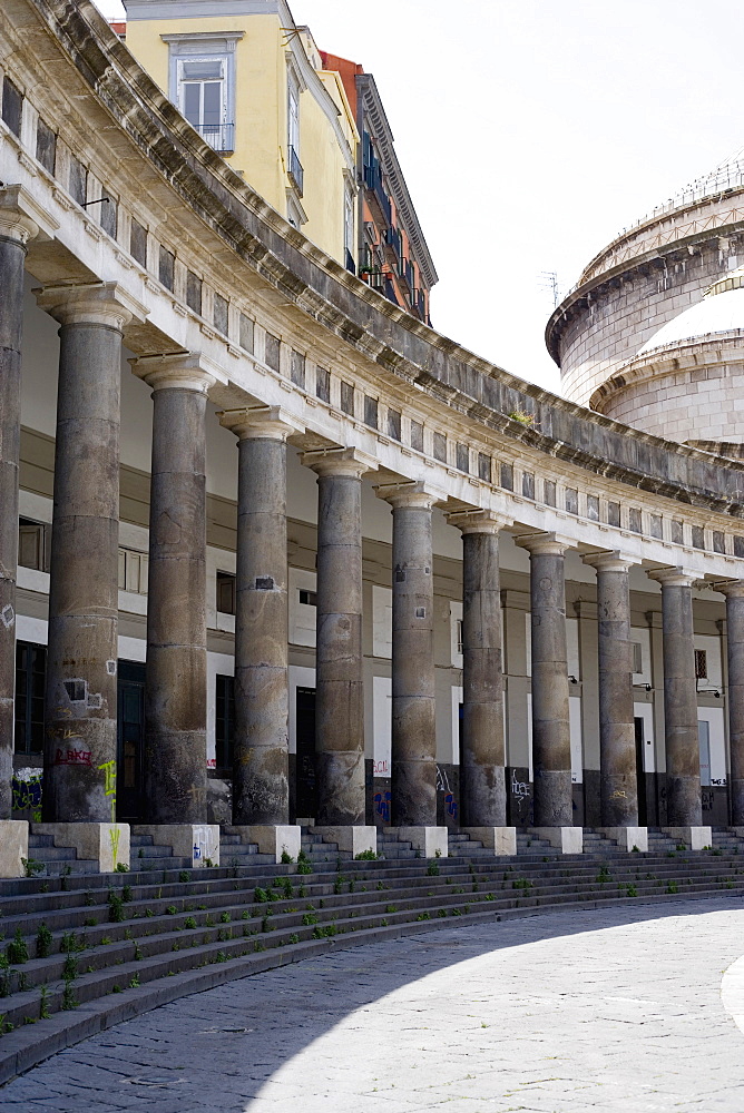 Low angle view of a church, Basilica Di San Francesco Di Paola, Naples, Naples Province, Campania, Italy