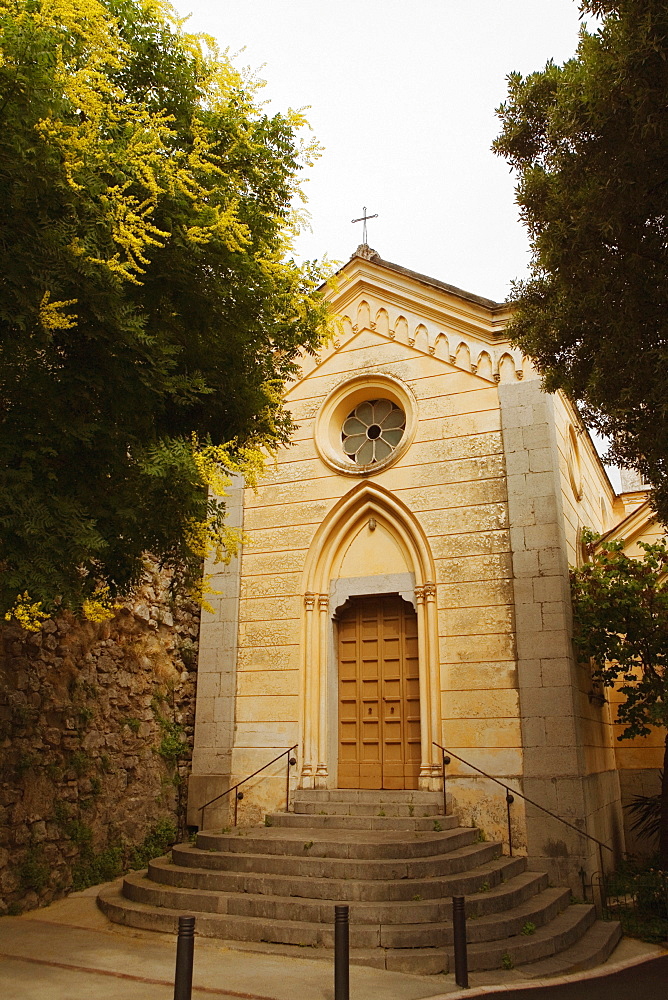 Facade of a church, Positano, Salerno, Campania, Italy