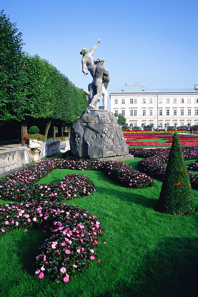 Statue in a garden, Mirabell Palace, Salzburg, Austria