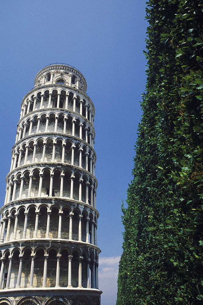 Low angle view of a tower, Leaning Tower Of Pisa, Pisa, Italy