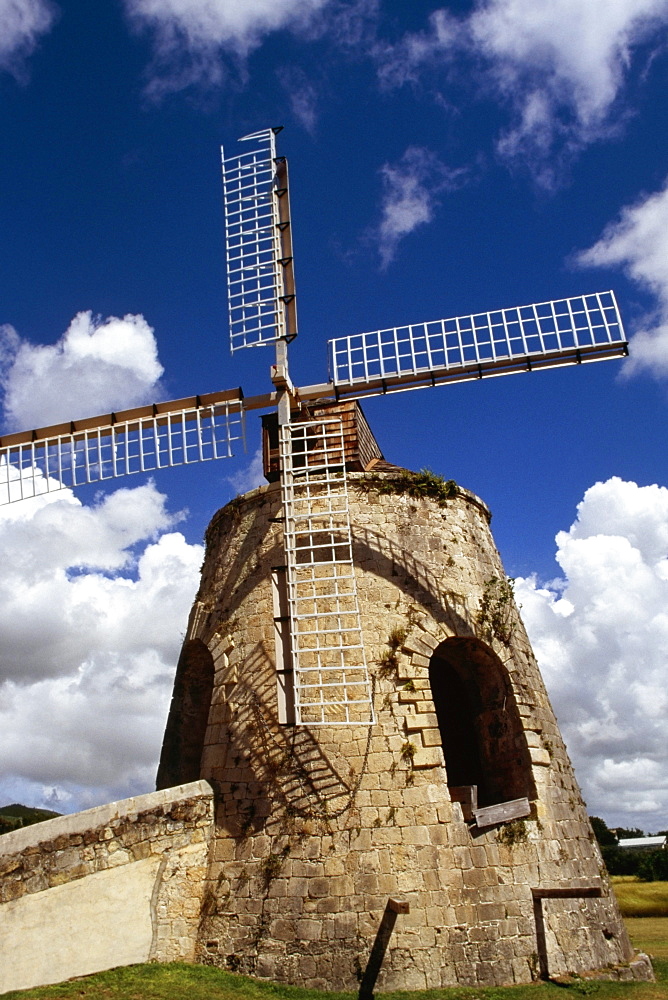 Low angle view of a windmill, St. Croix, Virgin Islands