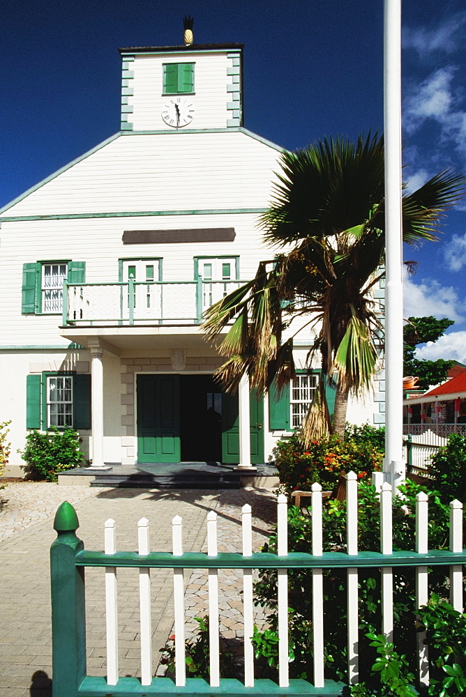 Low angle view of a courthouse, St. Martin