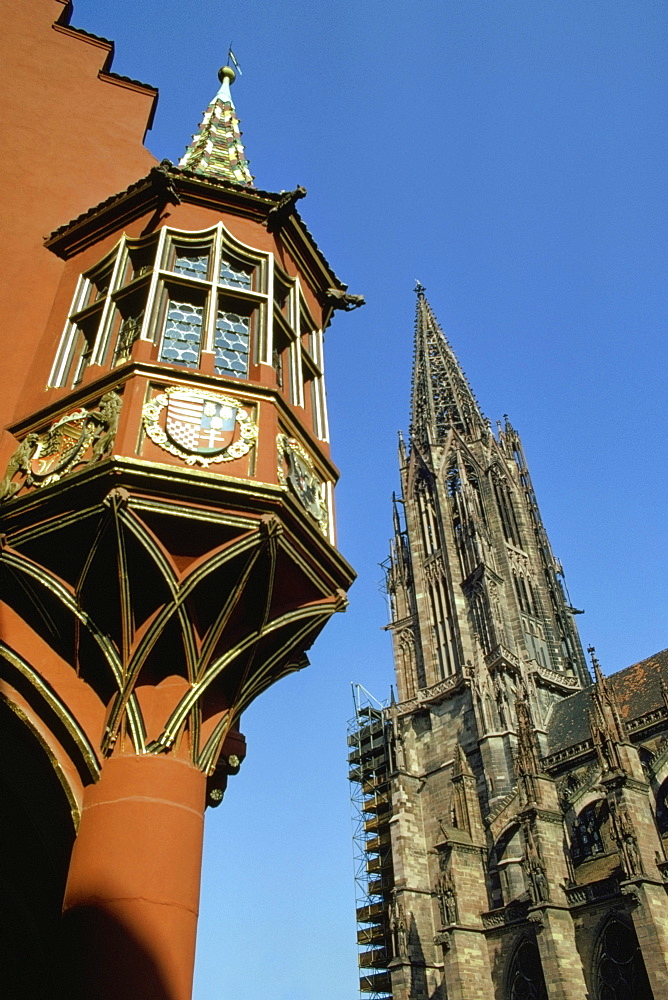 Low angle view of a spire, Cologne Cathedral, Cologne, Germany