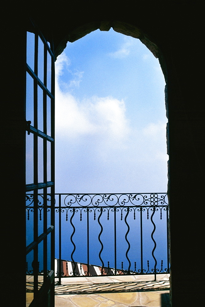 View from a doorway, Eze, France