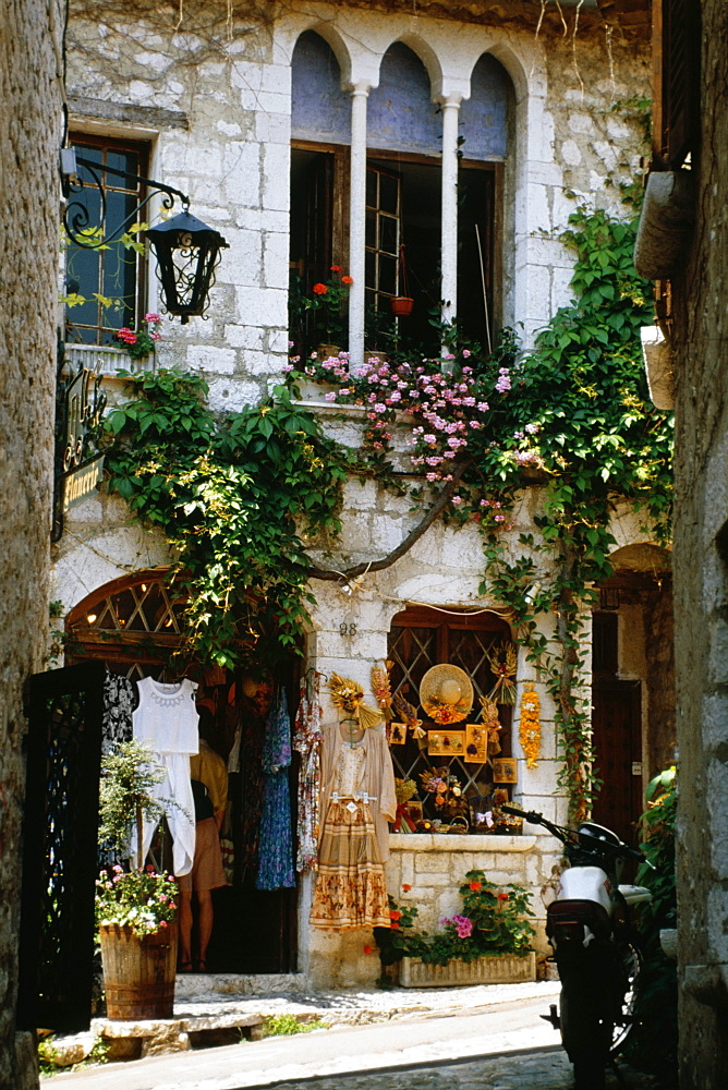 Side view of a local shop, St. Paul De Vence, France