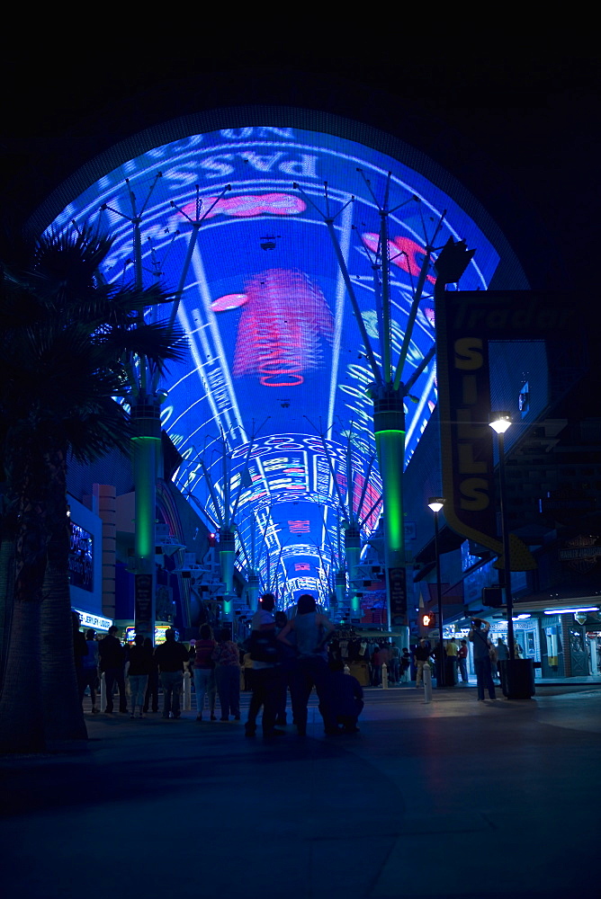 Group of people walking on the street, Las Vegas, Nevada, USA