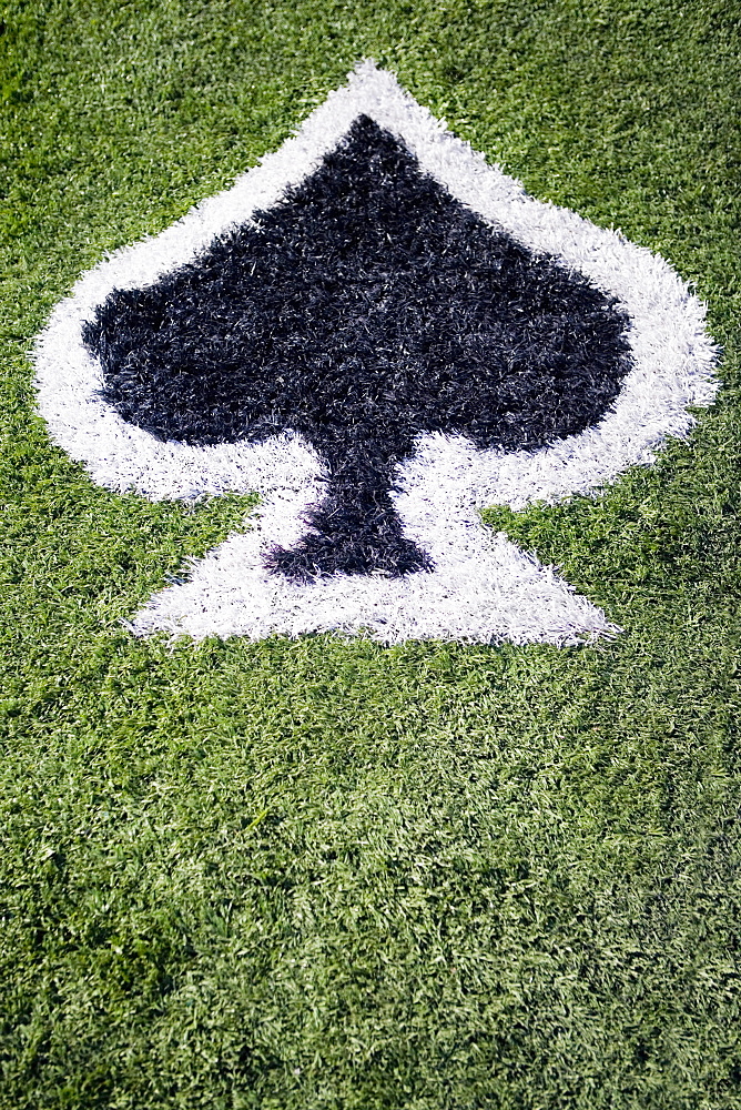 Close-up of the ace of spades, Las Vegas, Nevada, USA