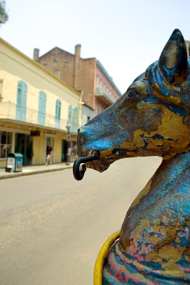 Close-up of a statue on the roadside, New Orleans, Louisiana, USA