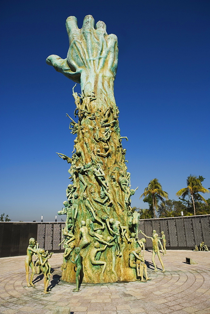 Low angle view of a sculpture, Miami, Florida, USA