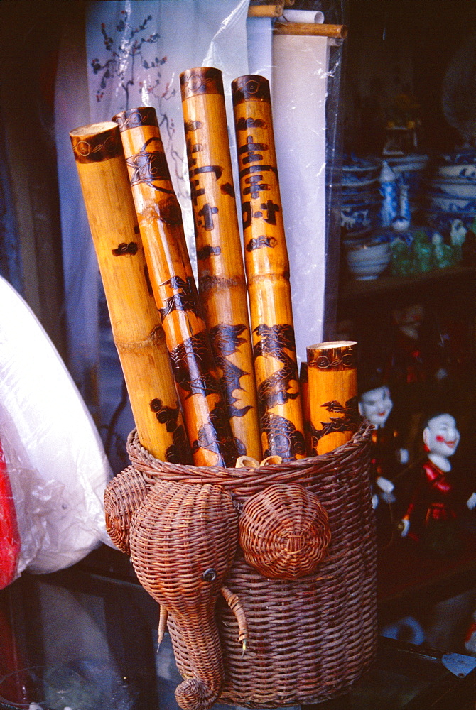 Bamboo flutes Hanoi, Vietnam