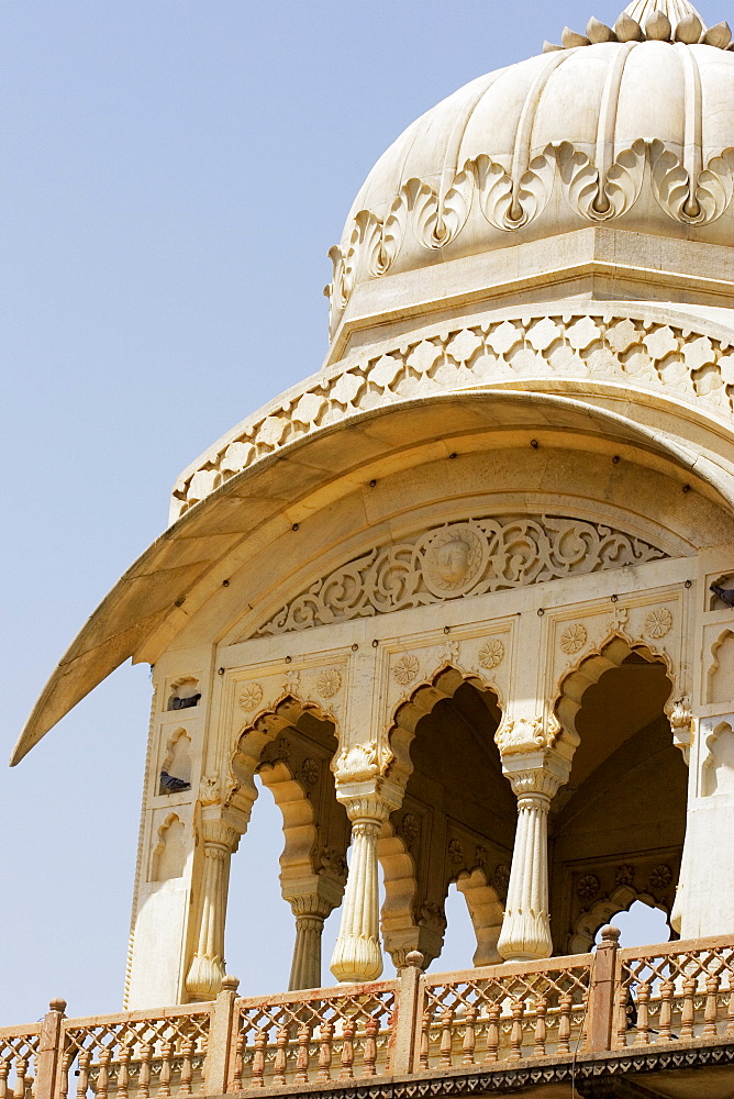 Low angle view of the dome of a museum, Government Central Museum, Jaipur, Rajasthan, India