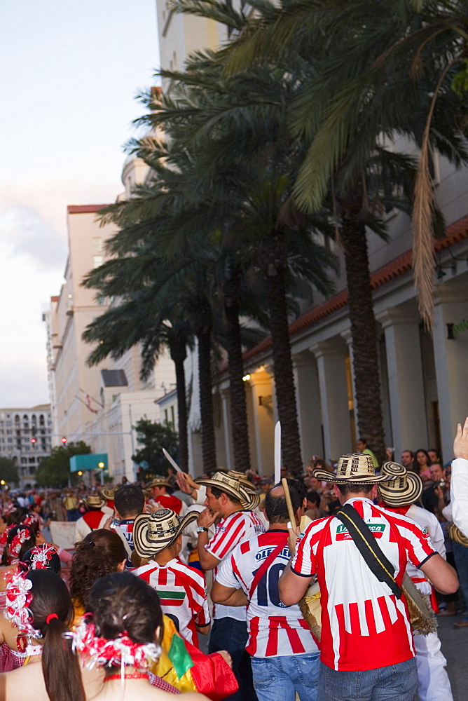 Group of people in a traditional festival