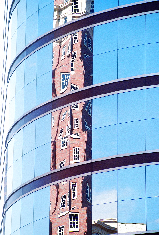 Reflection of high rise office building, Atlanta, GA