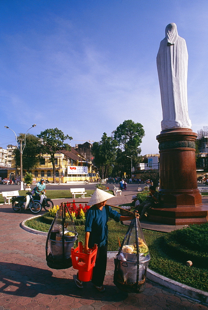 Virgin Mary statue in Ho Chi Minh City (formerly Saigon) Vietnam