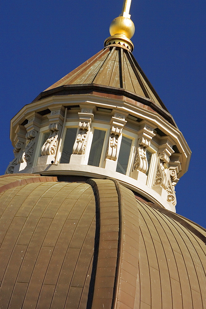 High section view of a church