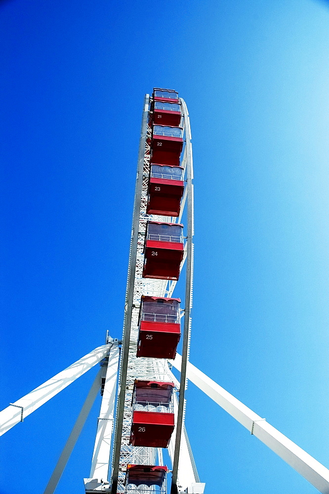 Low angle view of a ferris wheel