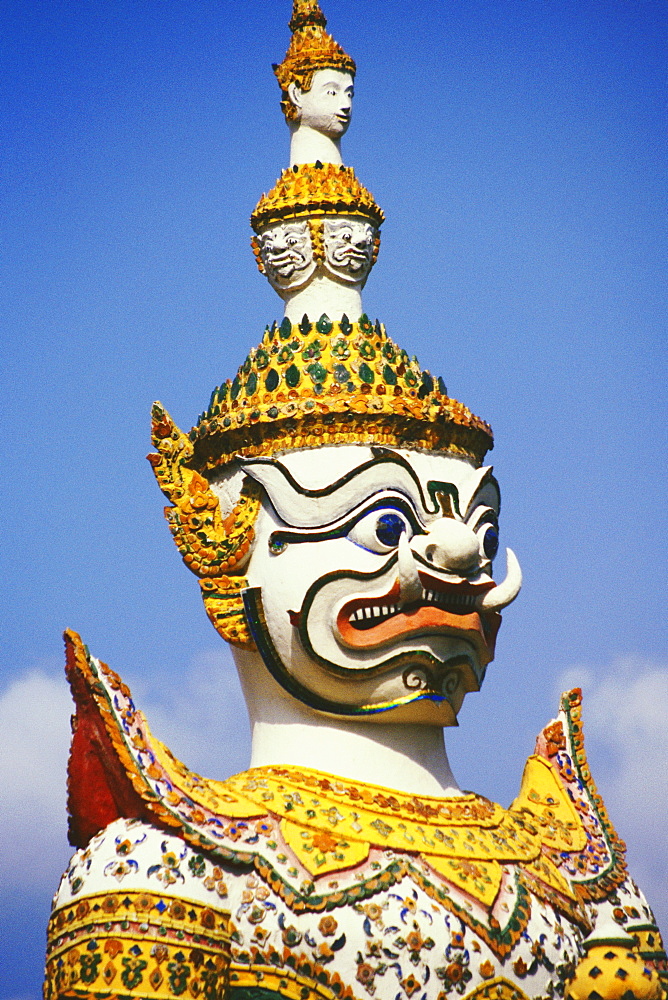 Close-up of a statue of demon, Wat Arun, Bangkok, Thailand