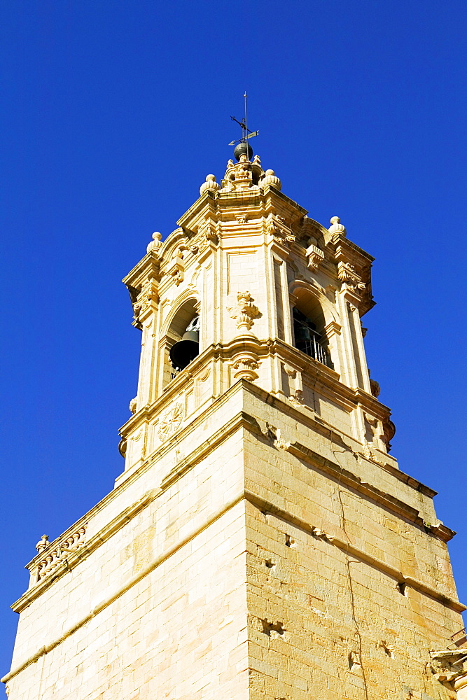 Low angle view of a bell tower, Spain