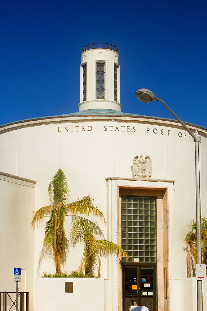 Facade of a post office