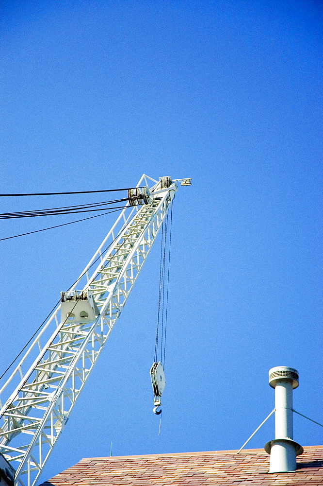 Low angle view of a crane, Boston, Massachusetts, USA