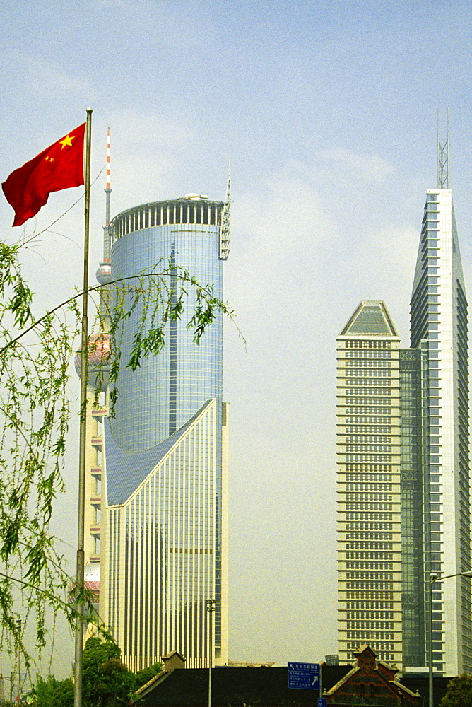 Skyscrapers in a city, Pudong, Shanghai, China
