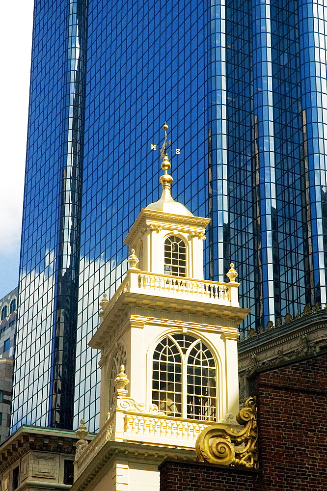 High section view of a building, Boston, Massachusetts, USA