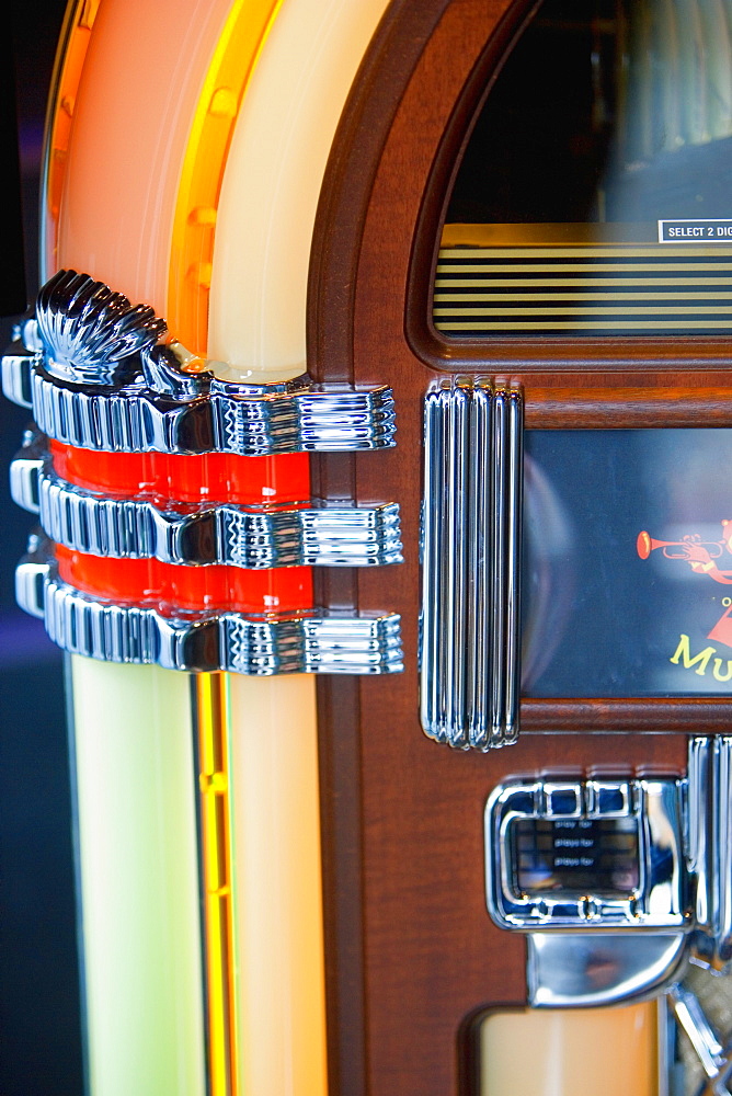 Close-up of a jukebox