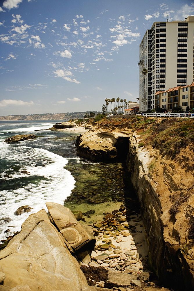 Building at the waterfront, La Jolla, San Diego, California, USA