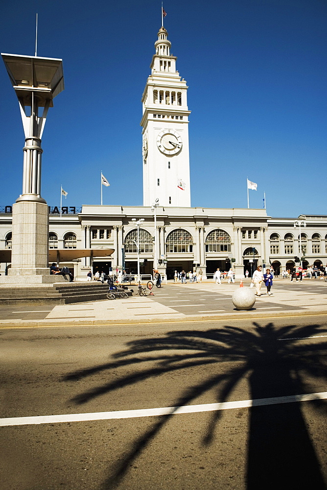 Facade of a clock tower, San Francisco, California, USA