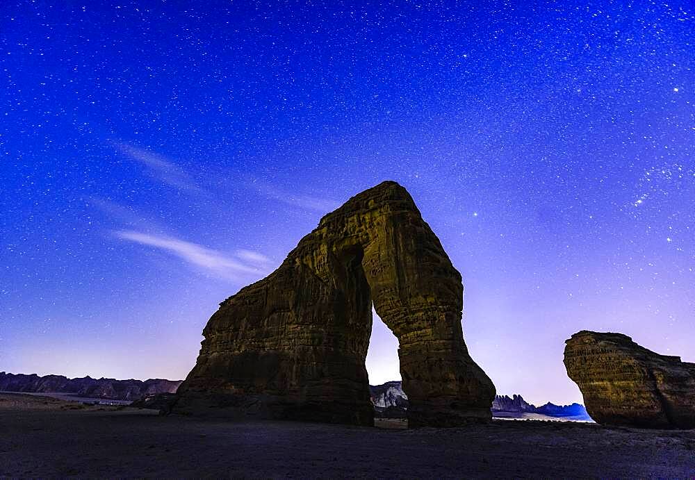 Hegra, also known as Madaﾒin Salih, or Al-?ijr, archaeological site, Nabatean carved rock cave tombs