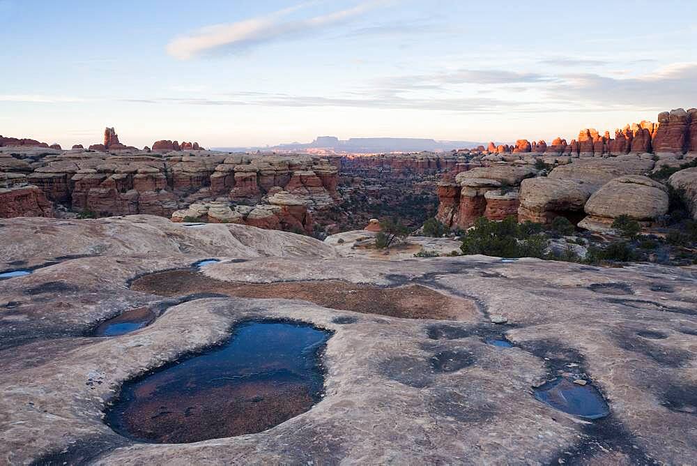 The Needles rock formations in Canyonlands National Park, Utah, United States of America