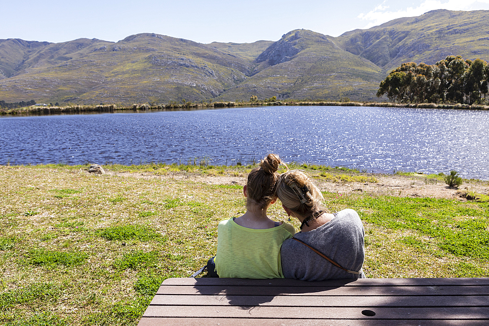 Mother and teen daughter, Stanford Valley Guest Farm, Stanford, Western Cape, South Africa.