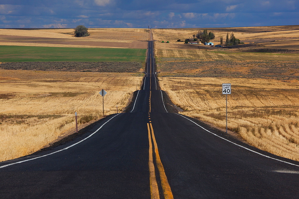 Rural road, Palouse, Washington, USA, Palouse, Washington, USA