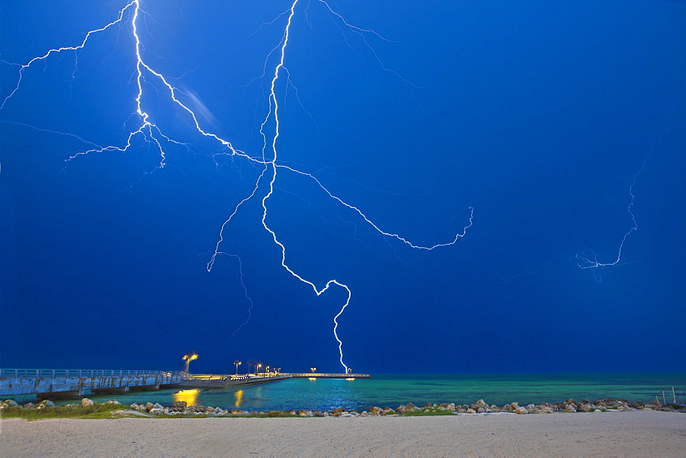 Lightning at the Beach, Key West, Florida, United States of America