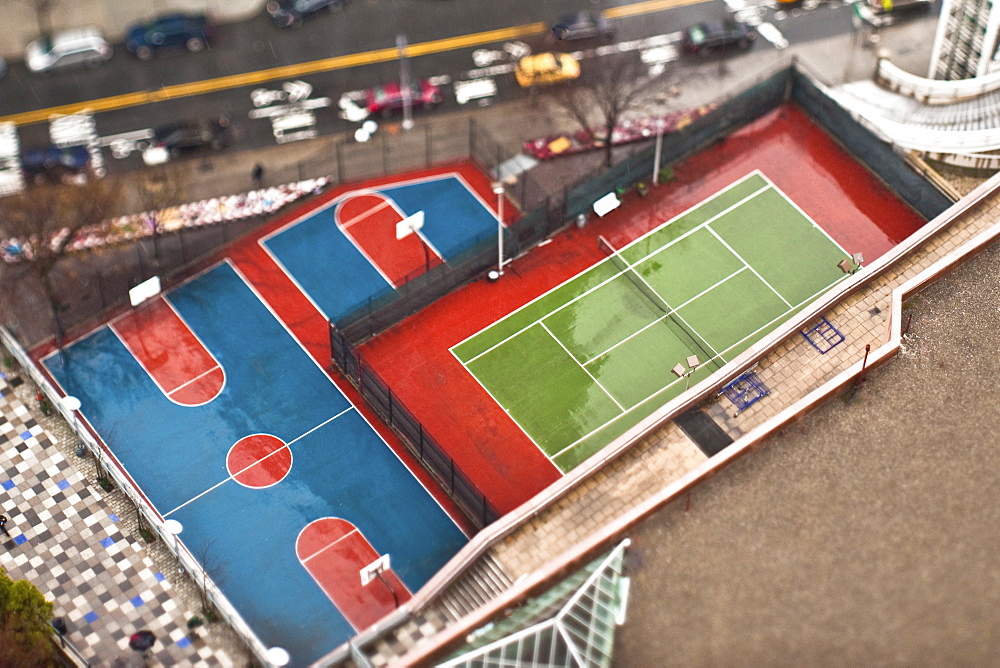 Basketball and Tennis Courts, New York City, New York, United States of America