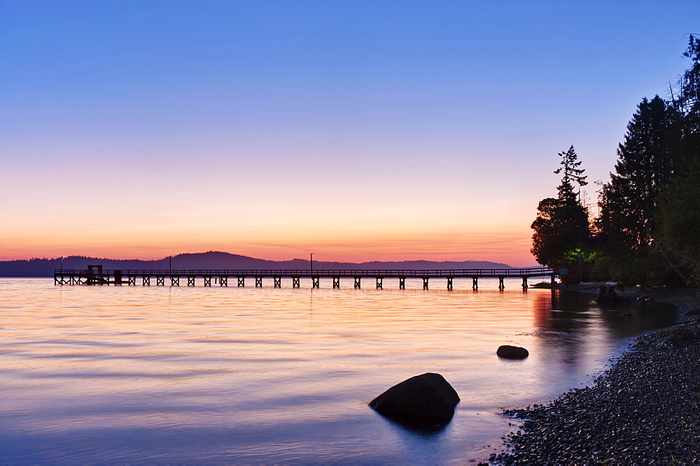 Government Pier at Dawn, Salt Spring Island, British Columbia, Canada